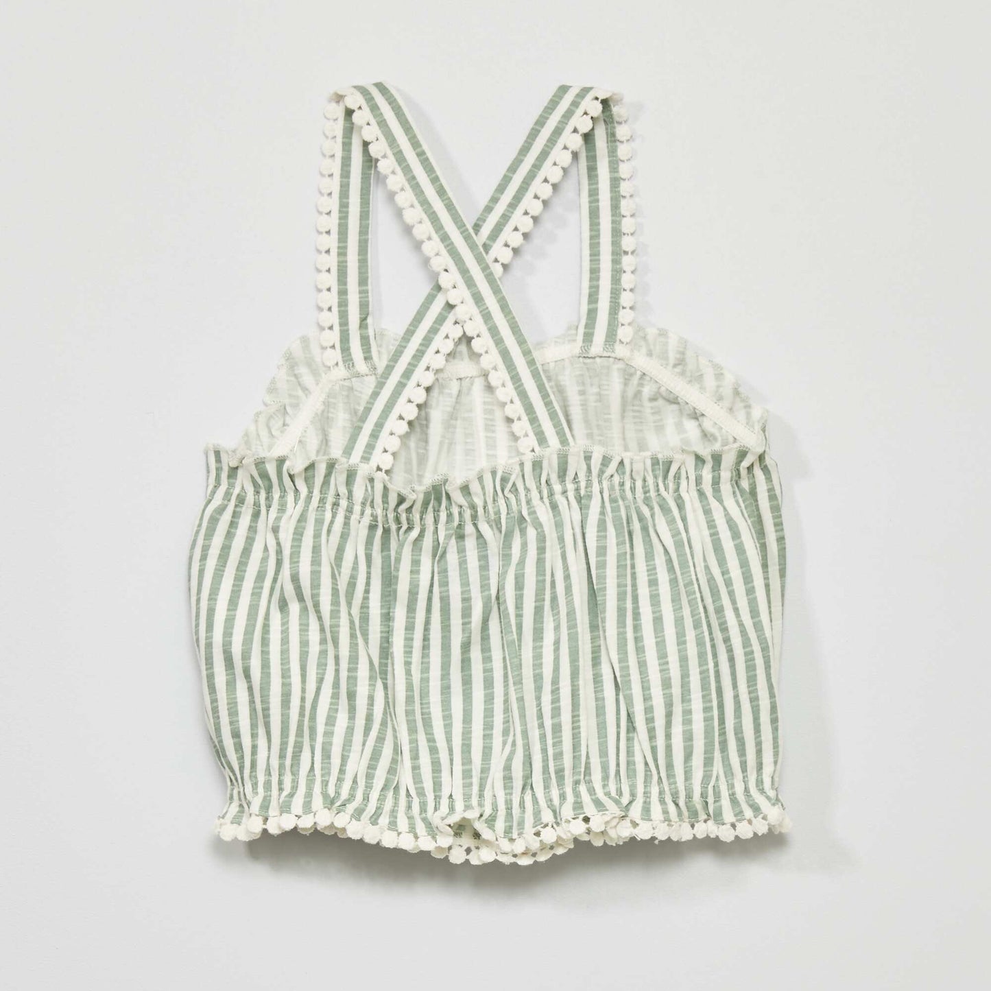 Striped vest top GREEN