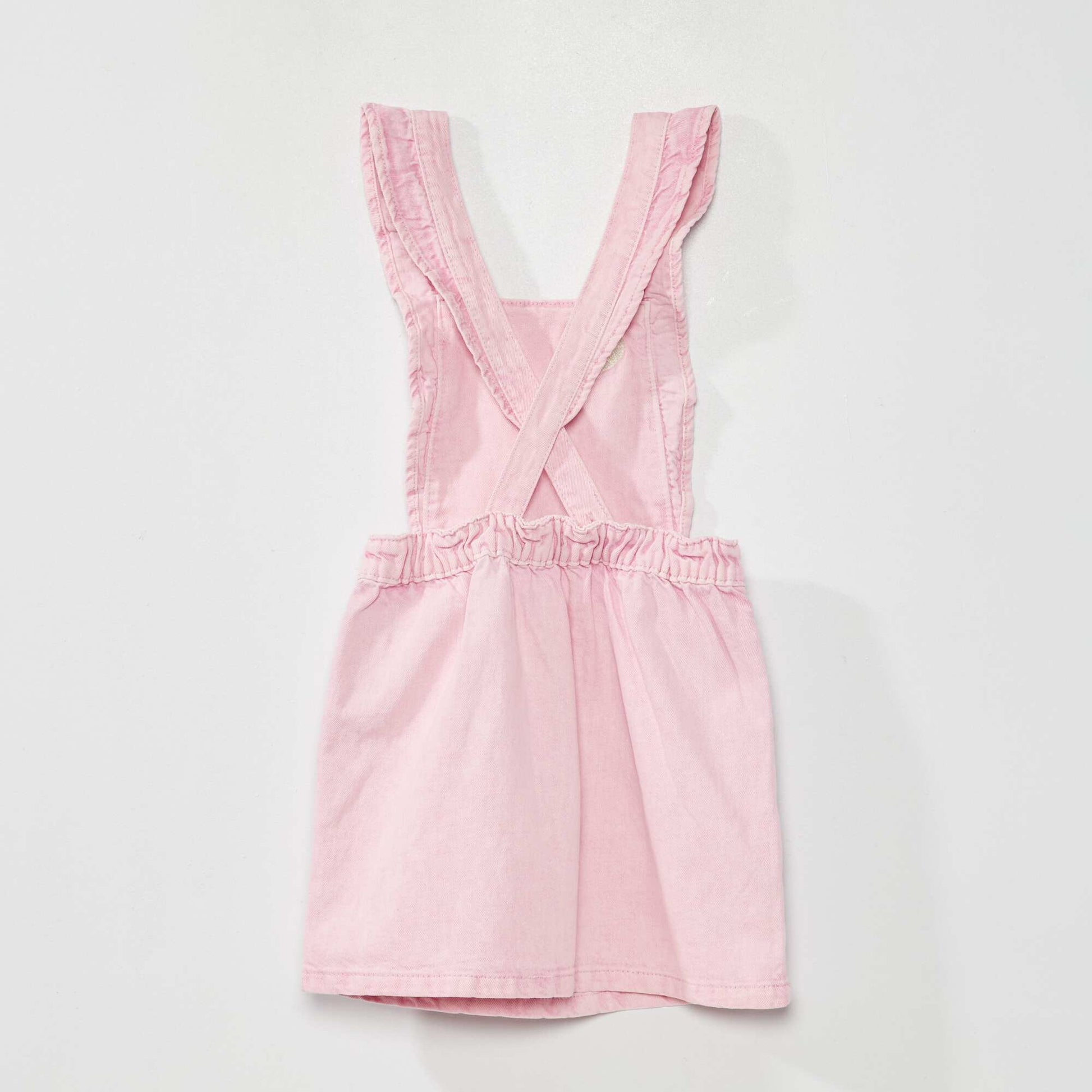 Denim dungaree dress PINK Kiabi Inde Denim dungaree dress PINK Kiabi Inde