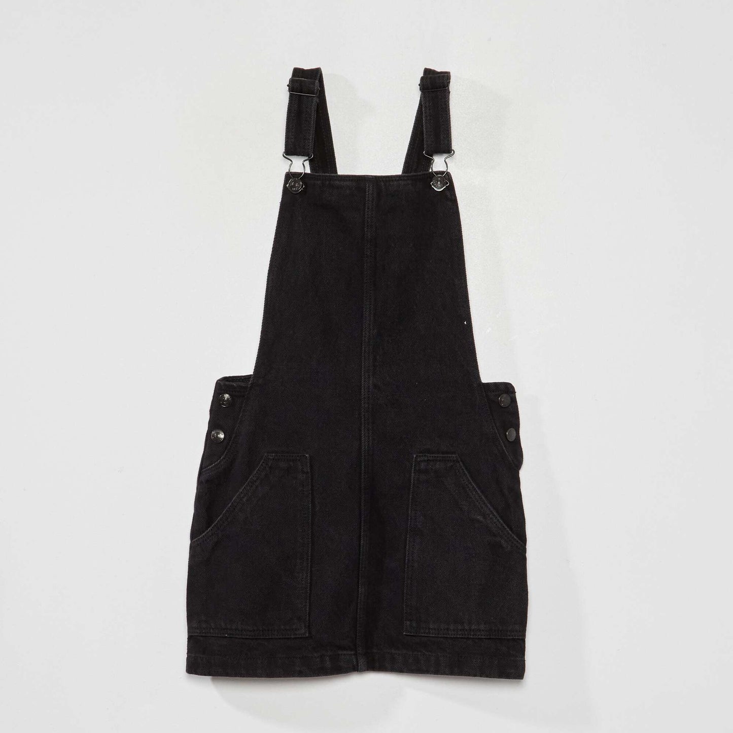 Denim dungarees BLACK