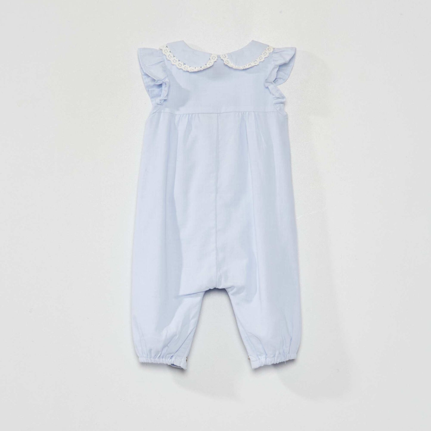 Double cotton voile romper BLUE