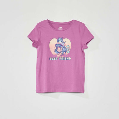 Printed T-shirt PURPLE