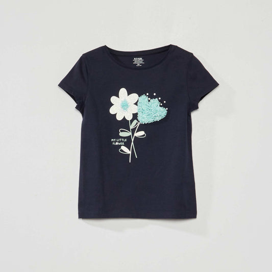 Jersey T-shirt with fun design BLUE