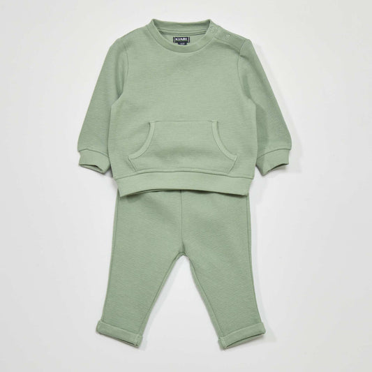 T-shirt and joggers set  - Two-piece set GREEN