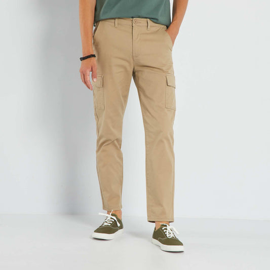 Trousers with pockets BEIGE