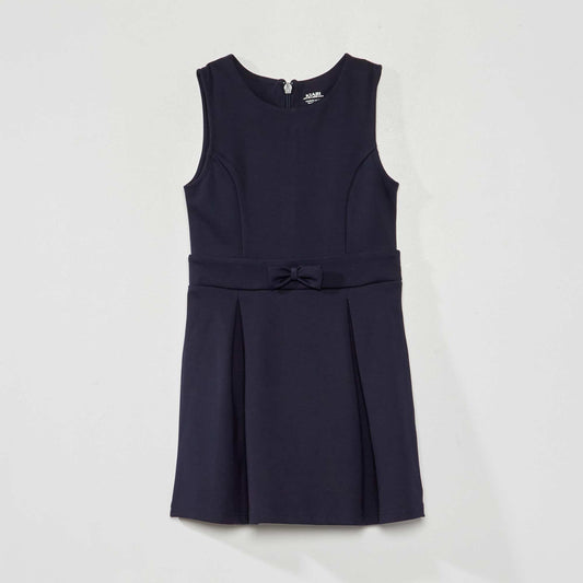 Plain pleated dress SAPP BLUE