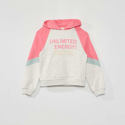 Sweatshirt fabric hoodie GREY