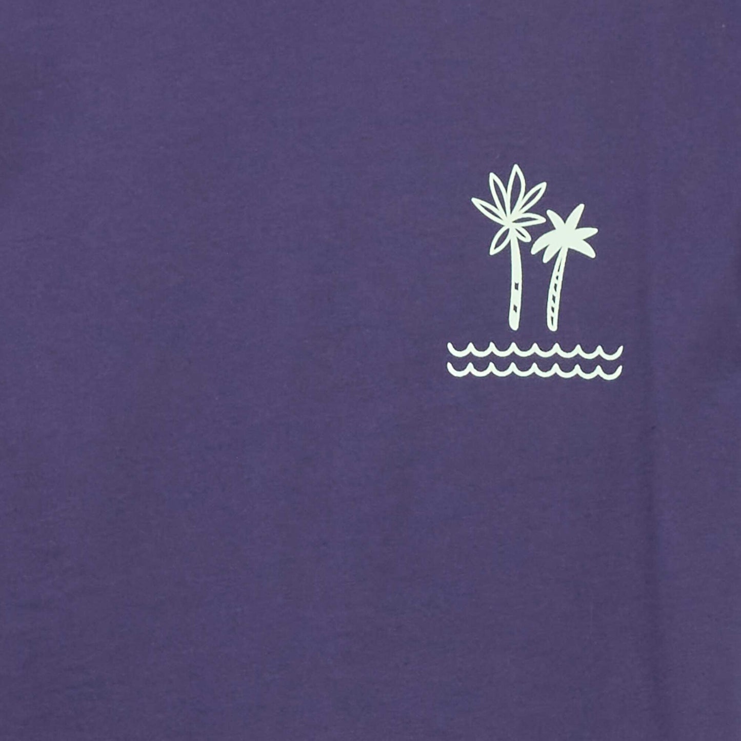 Hawaii surf print T-shirt WHITE