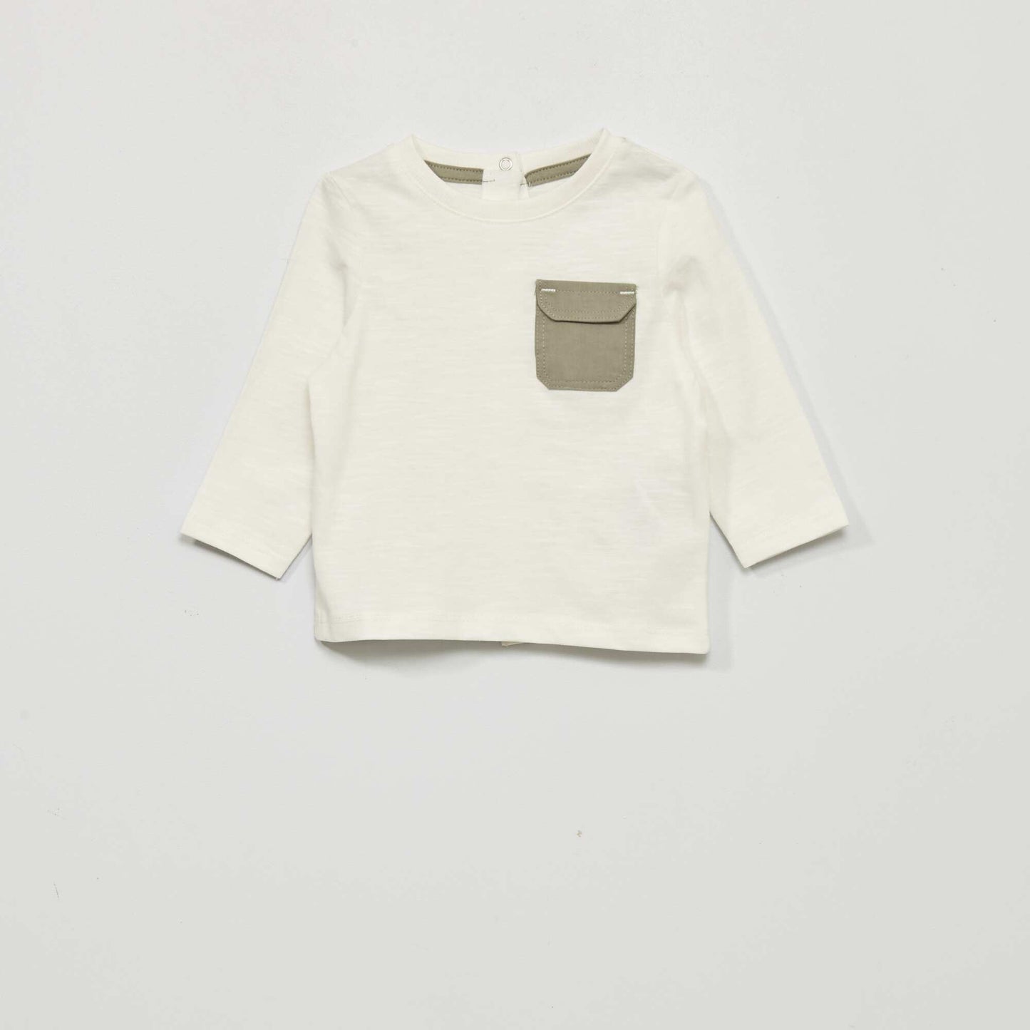 Jersey T-shirt with pocket WHITE