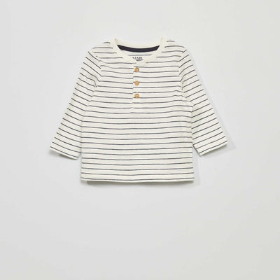 Long-sleeved jersey T-shirt WHITE