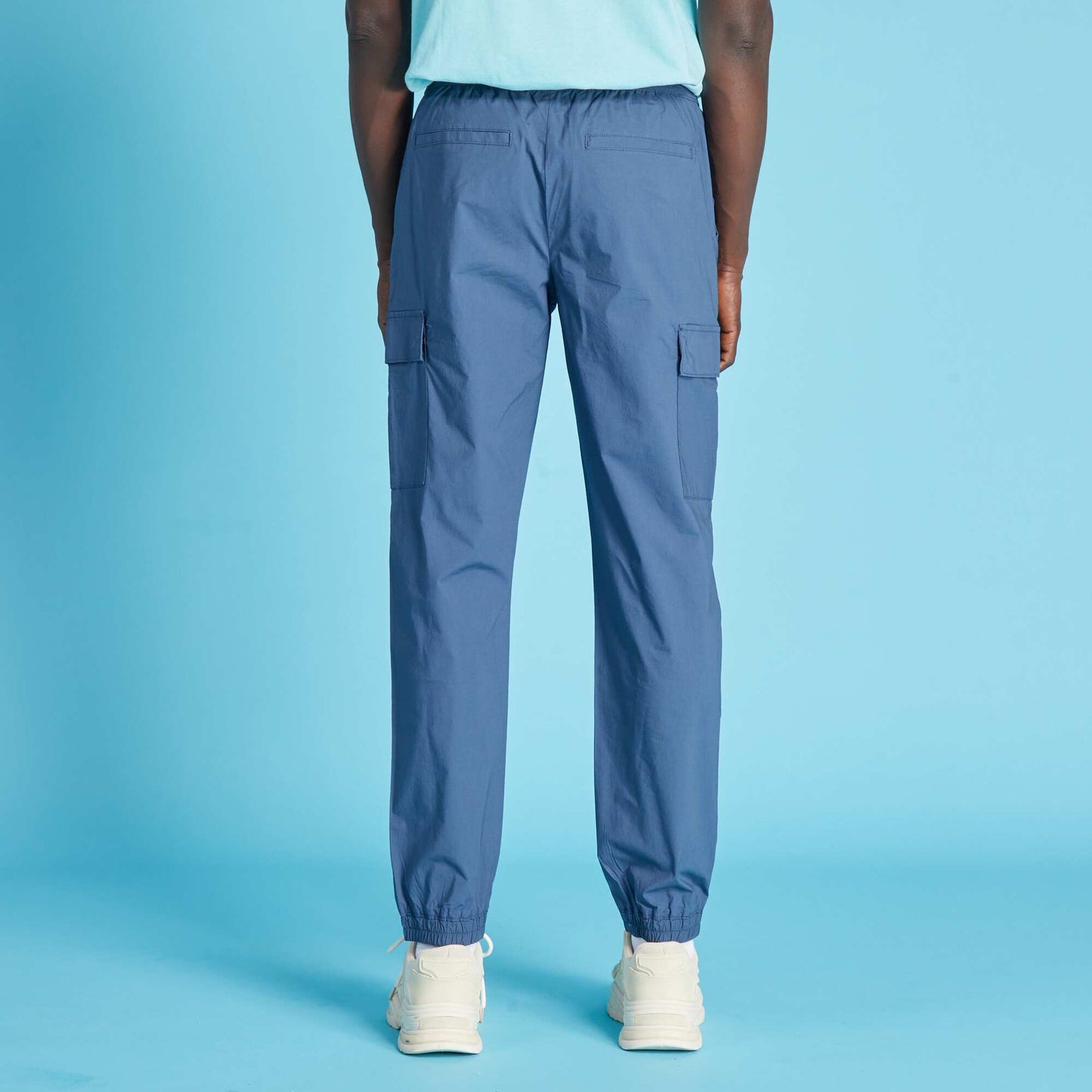 Trousers with side pockets dark blue