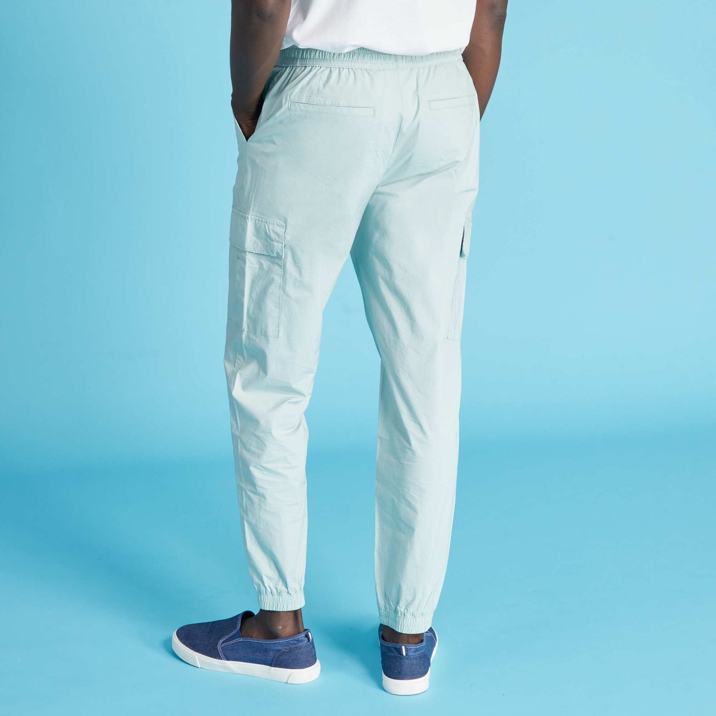 Trousers with side pockets BLUE ETHE