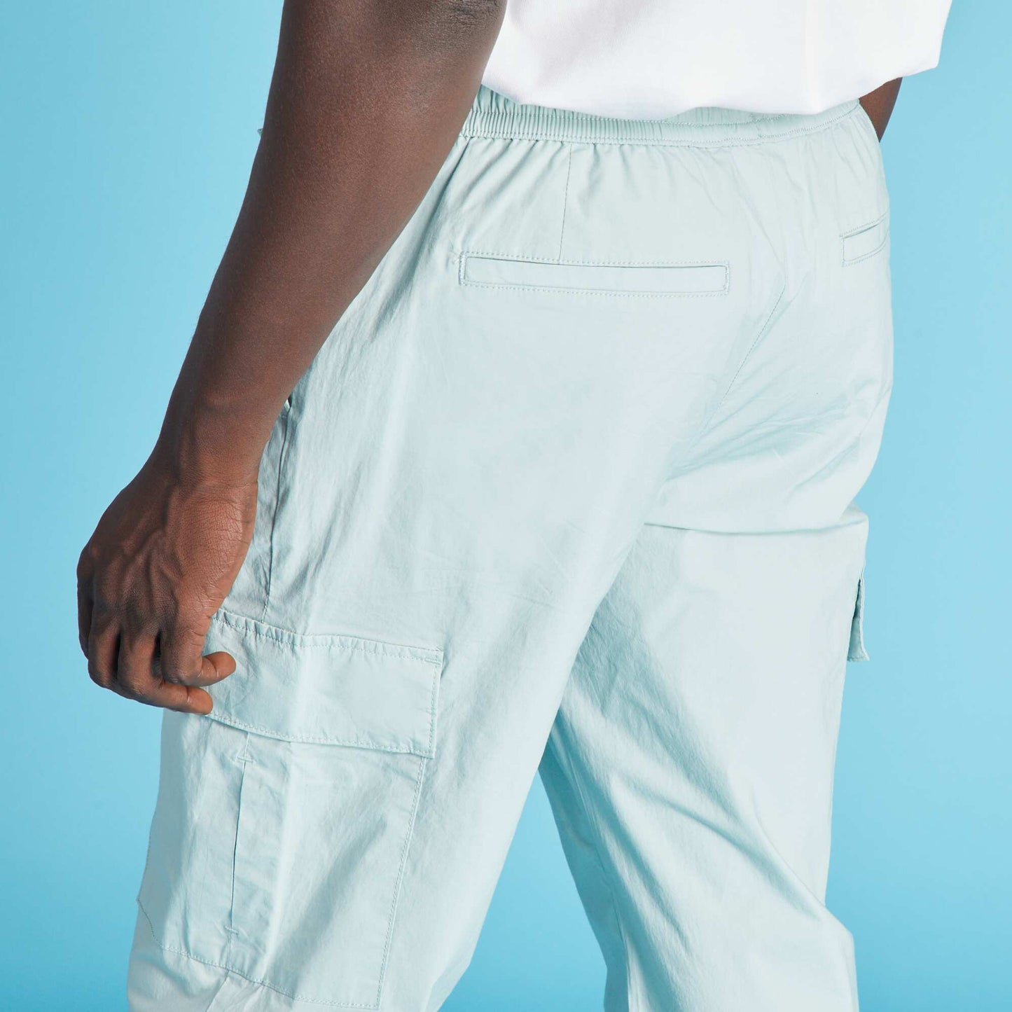 Trousers with side pockets BLUE ETHE