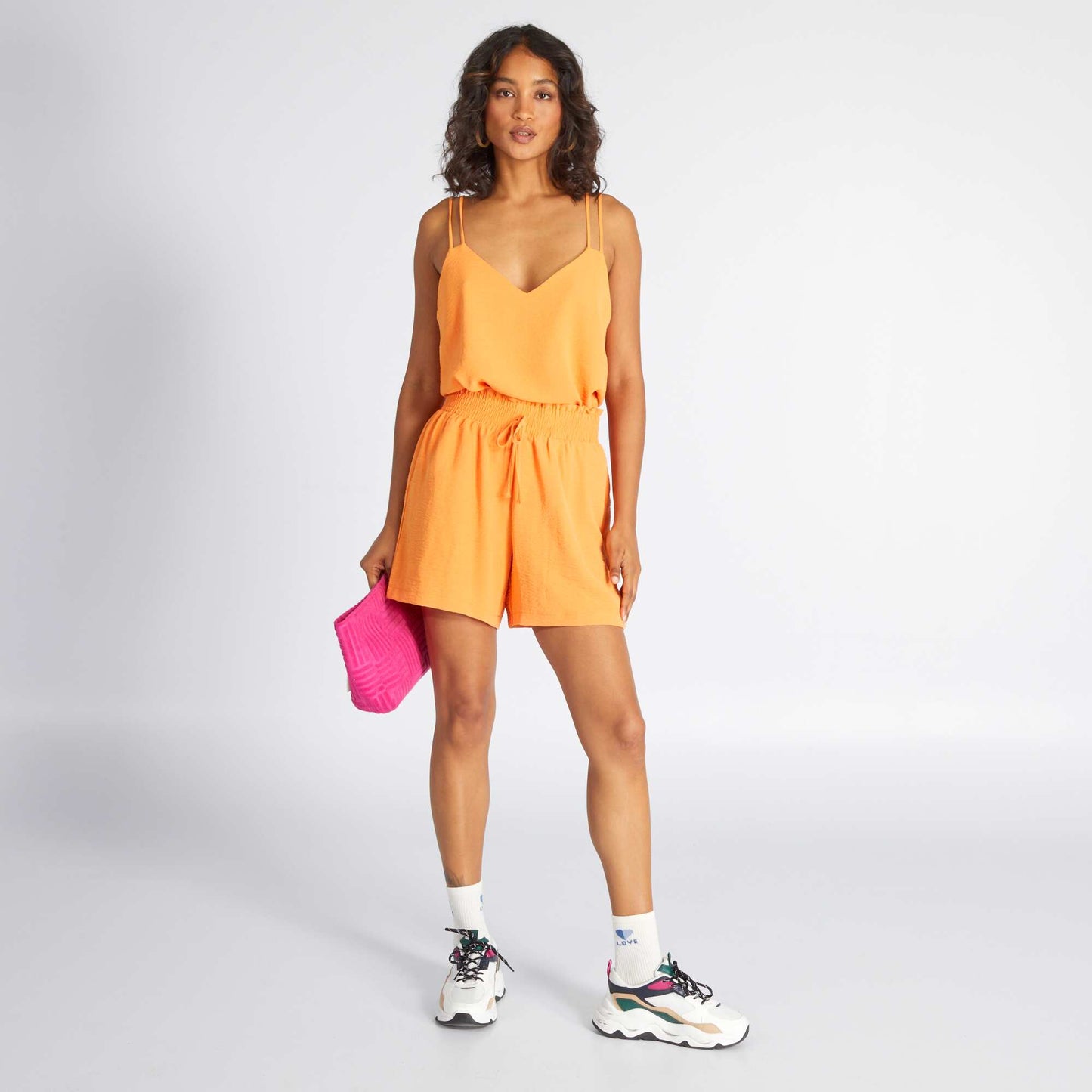 Spaghetti strap top orange