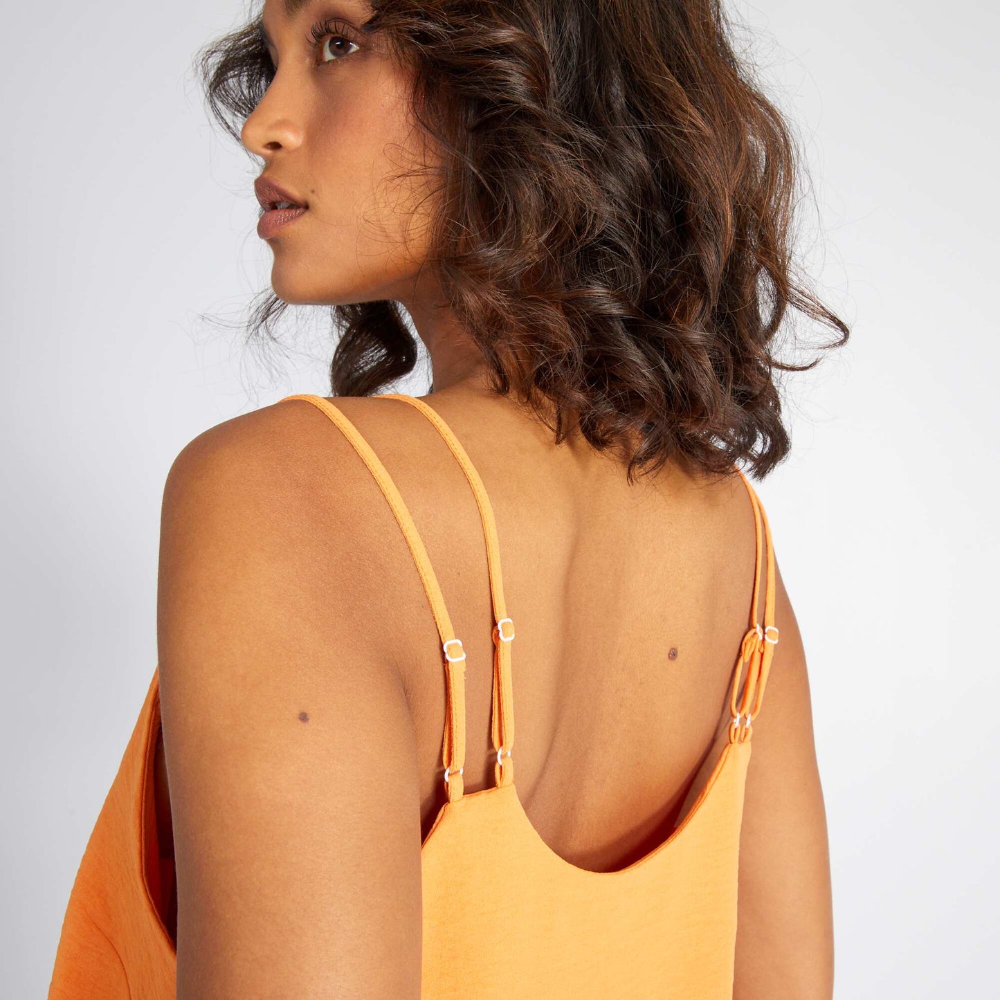 Spaghetti strap top orange