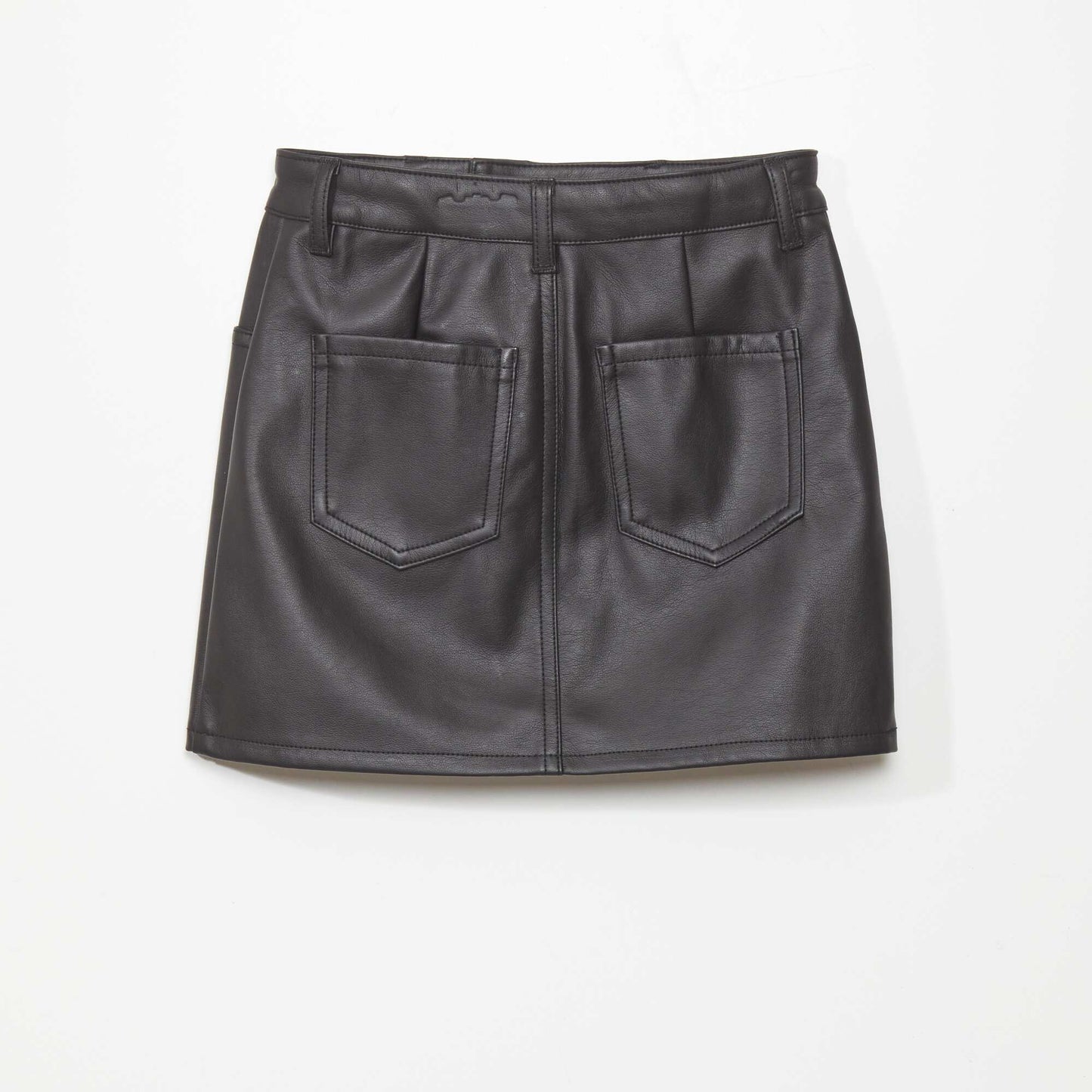 Synthetic skirt black