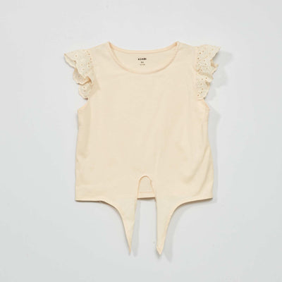 Short-sleeved T-shirt SMOKED ECRU