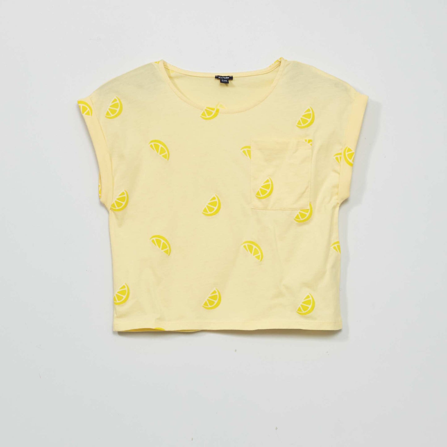 Printed jersey T-shirt AO_LEMON