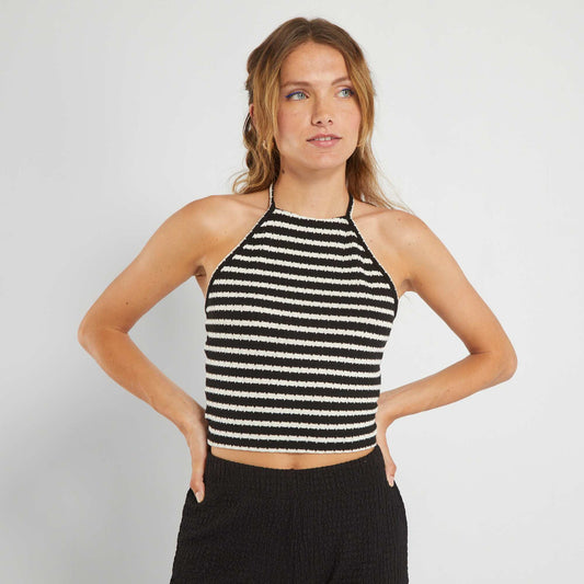 Backless vest top BLACKSTRIP