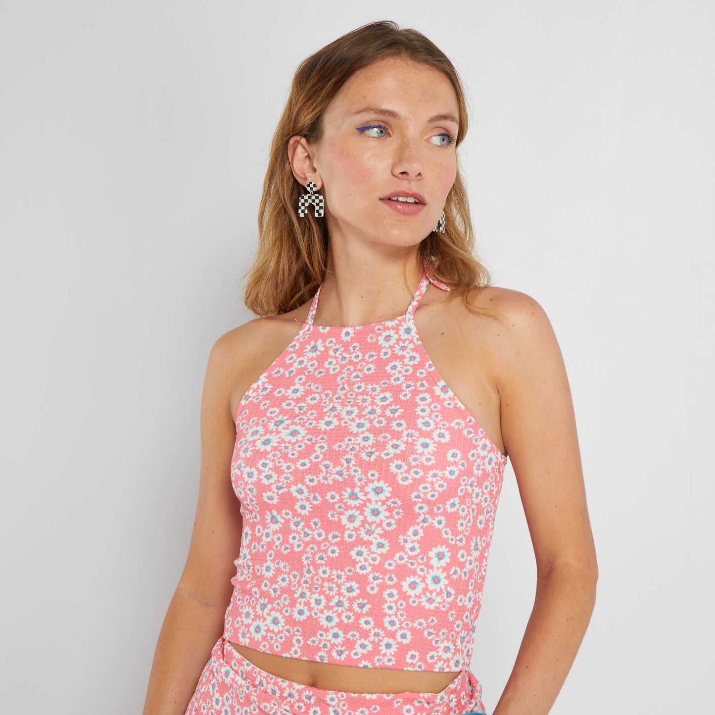 Halter neck vest top PINKFLOWER