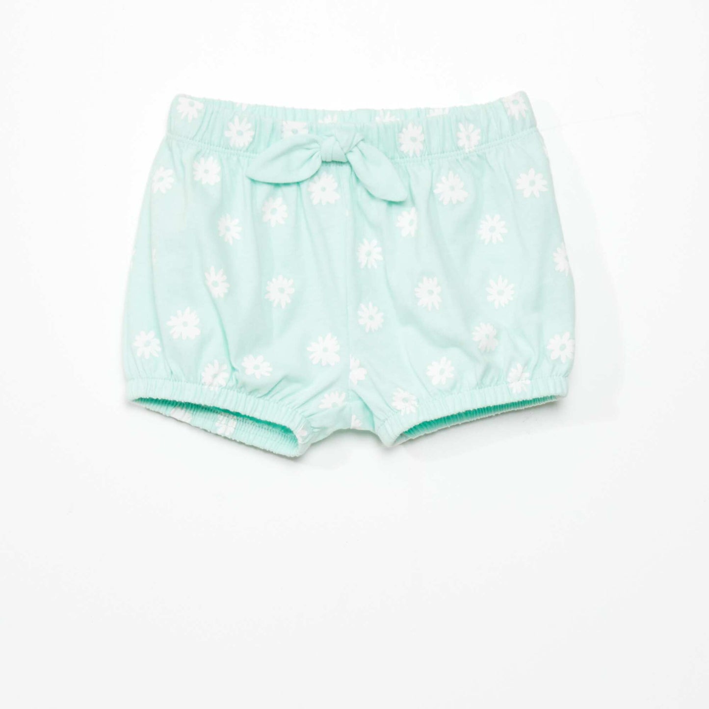 Pack of 2 cotton shorts GREEN-FLOW