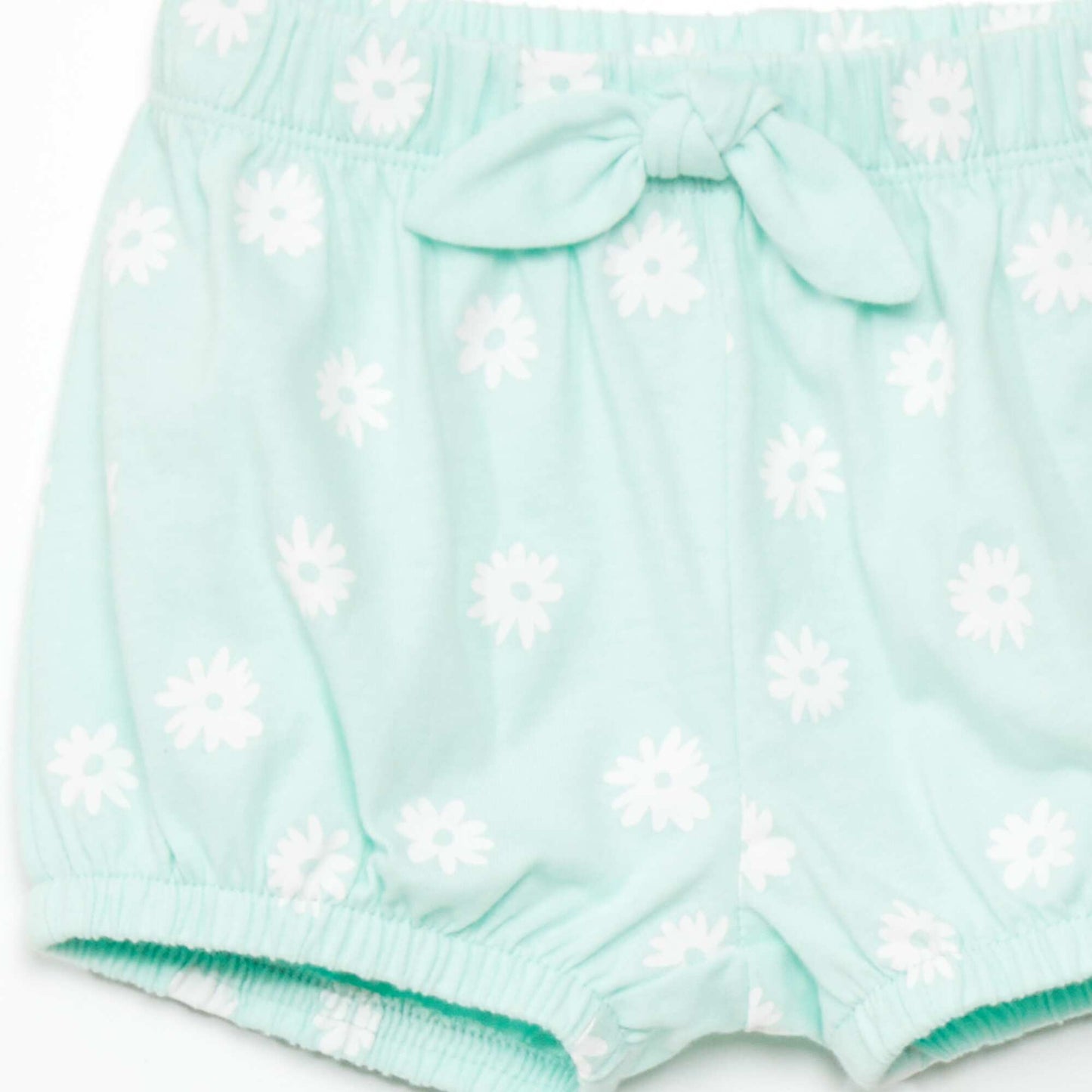 Pack of 2 cotton shorts GREEN-FLOW