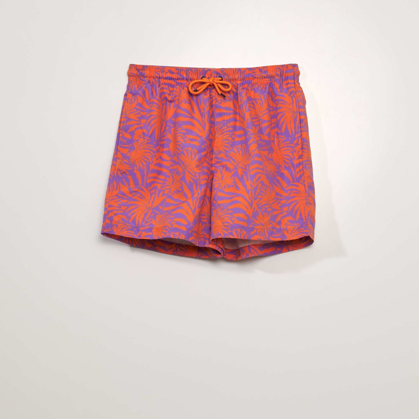 Striped swim shorts ORANGE