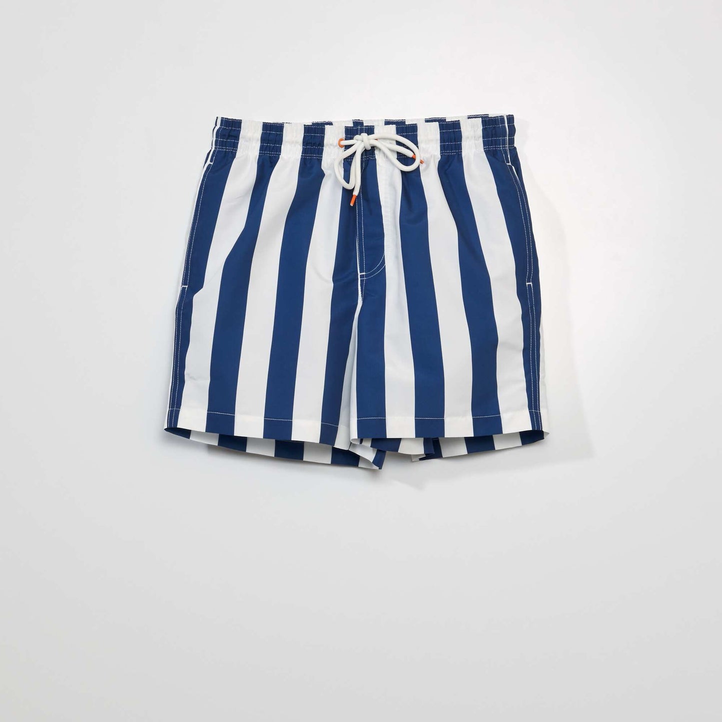 Striped swim shorts WHITE