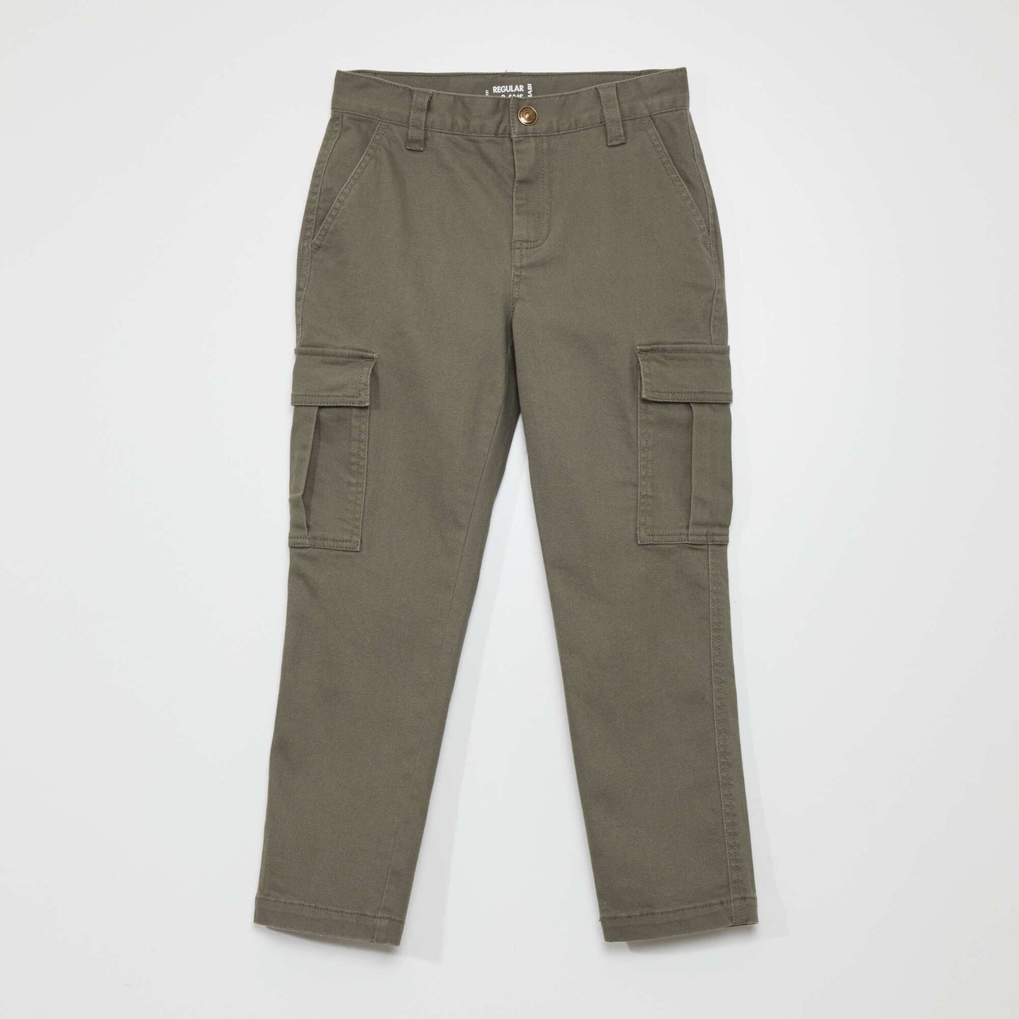 Slim-fit trousers with pockets KHAKI