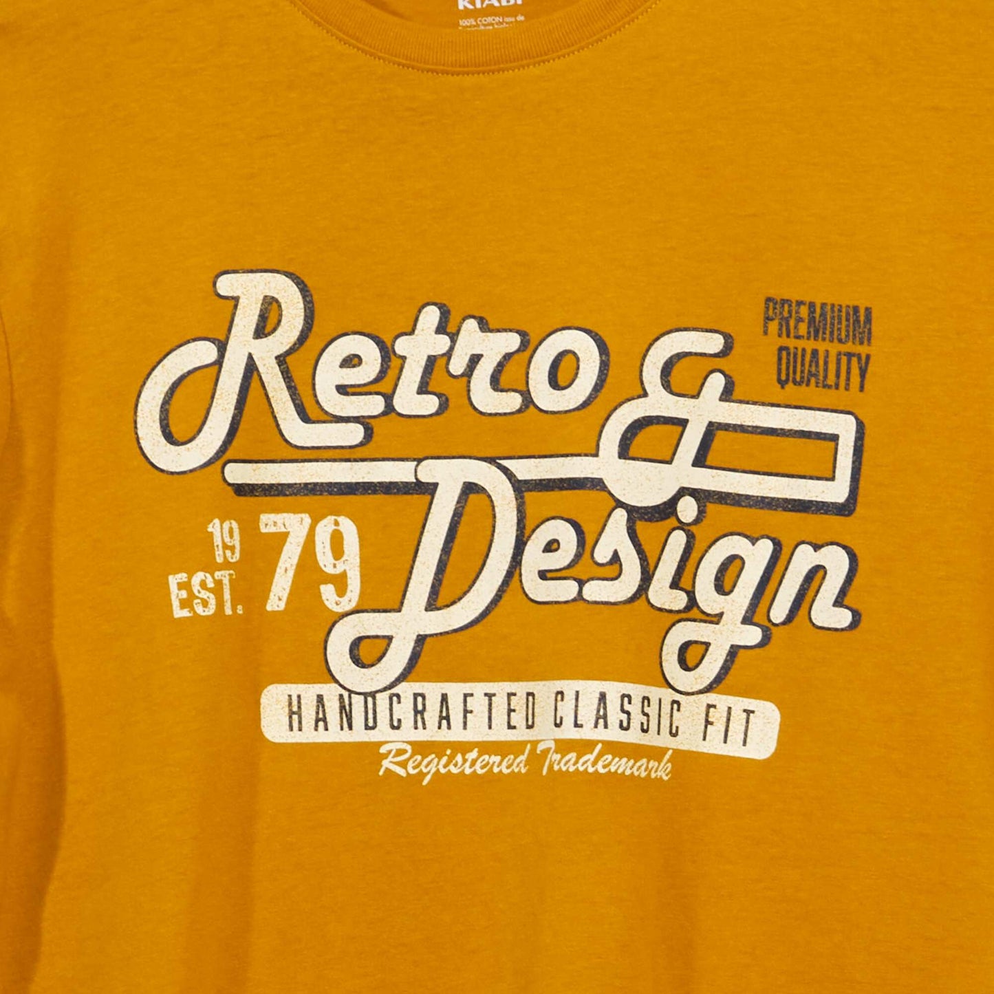 Short-sleeved printed T-shirt YELLOW