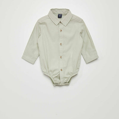 Striped bodysuit shirt GREEN