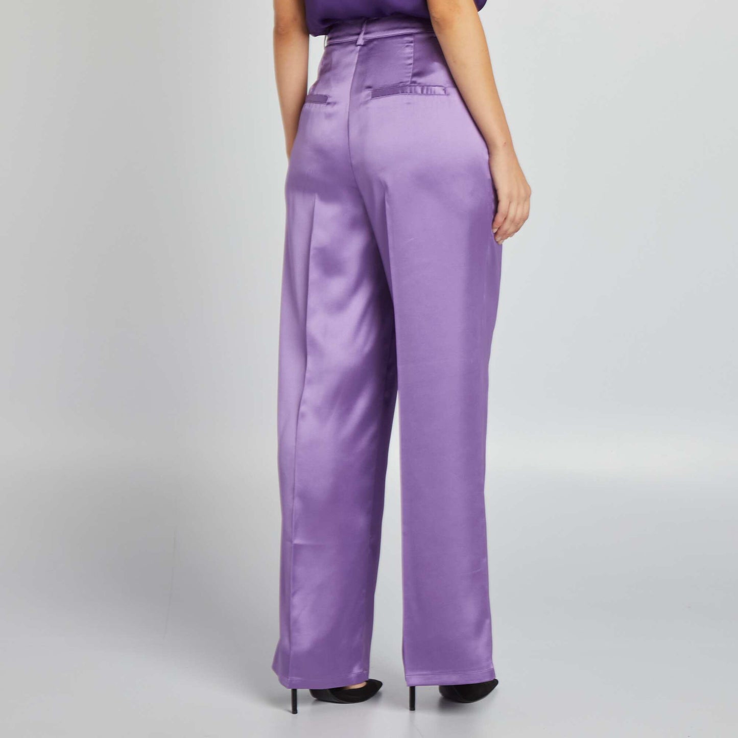 Satin trousers PURPLE