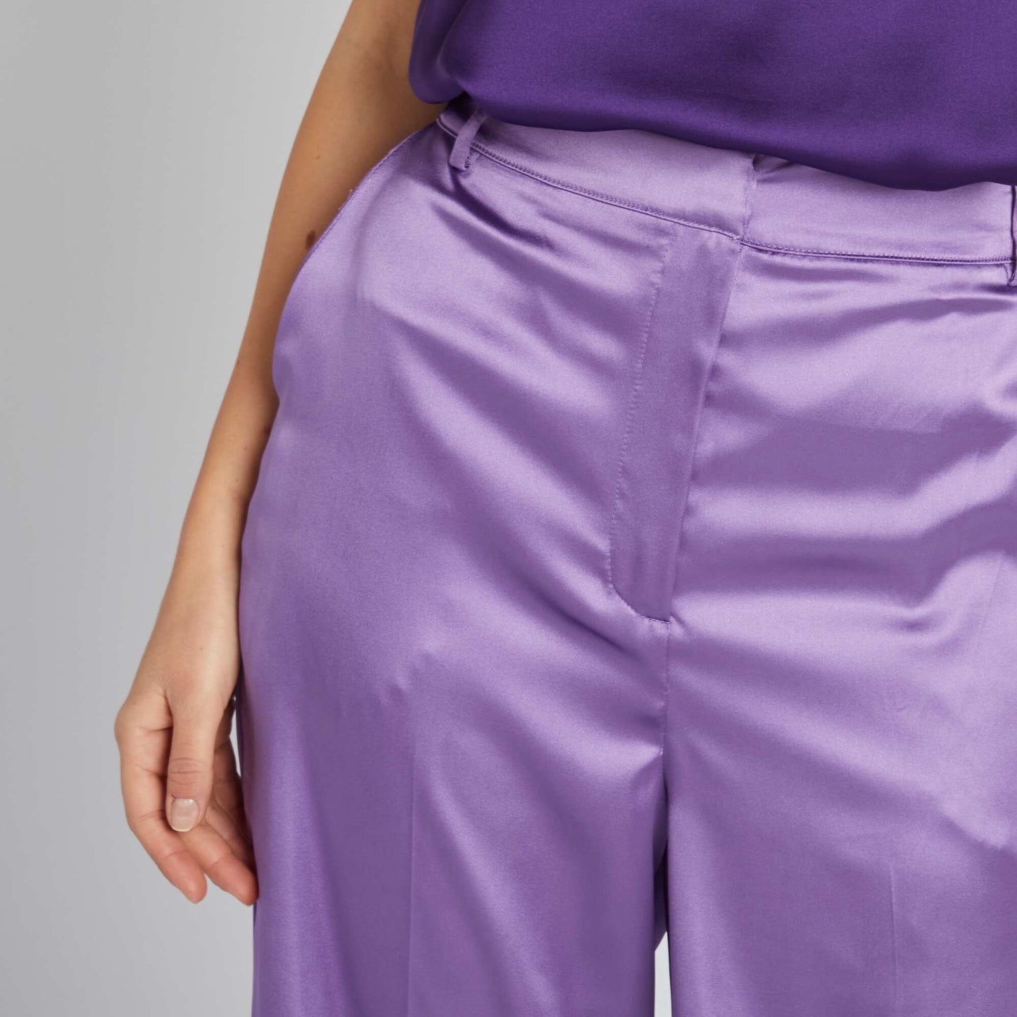 Satin trousers PURPLE