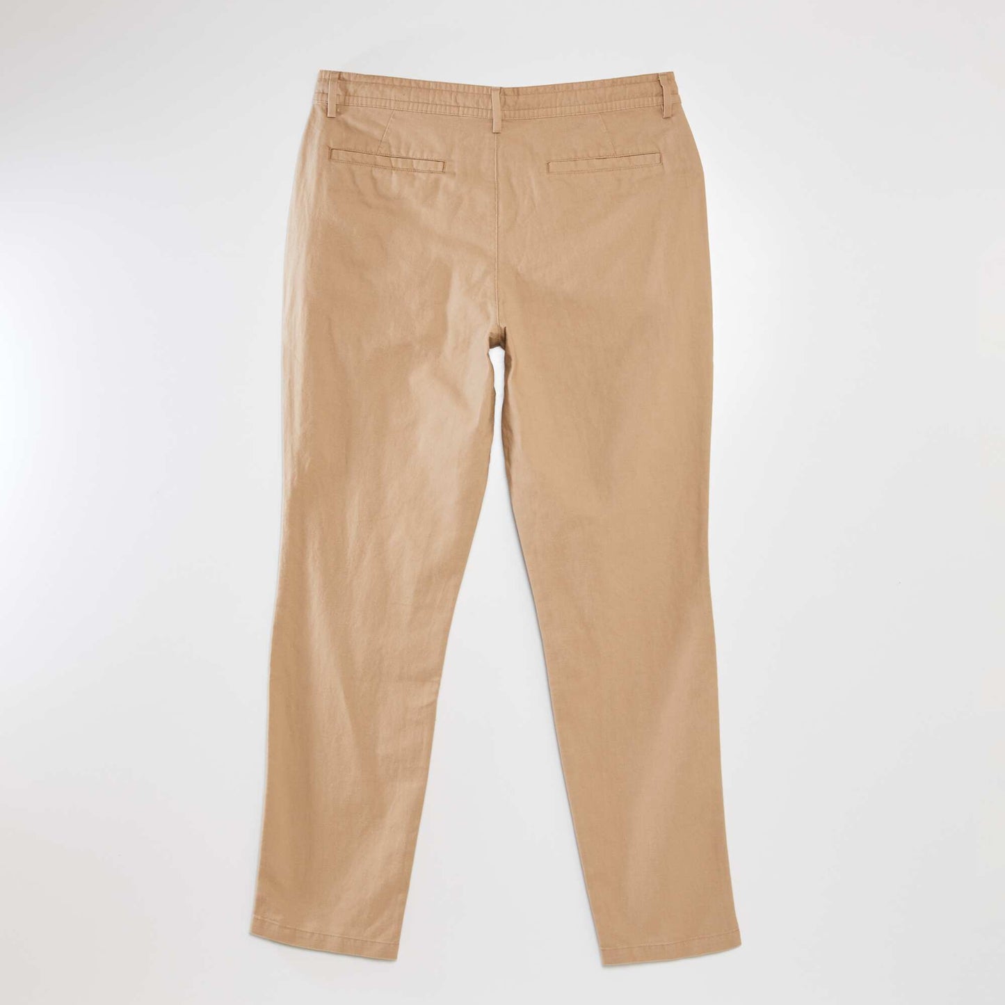 Slim-fit linen chinos BEIGE