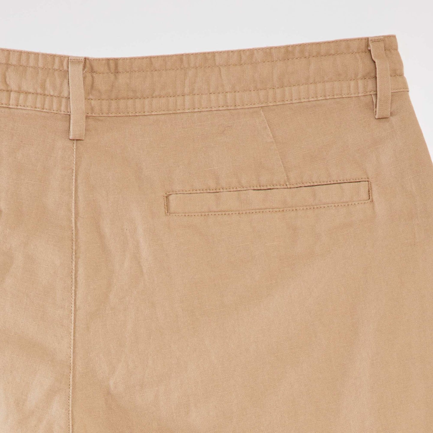 Slim-fit linen chinos BEIGE