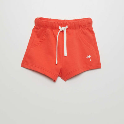 French terry shorts WHITE
