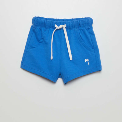 French terry shorts WHITE