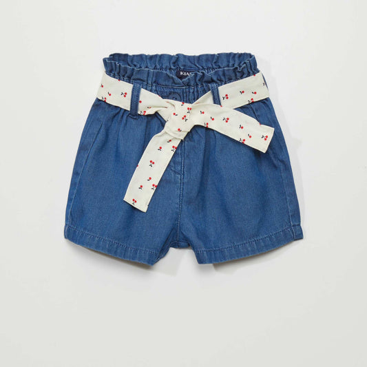 Denim-effect shorts BLUE