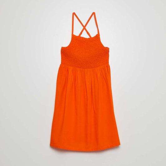 Spaghetti strap dress ORANGE