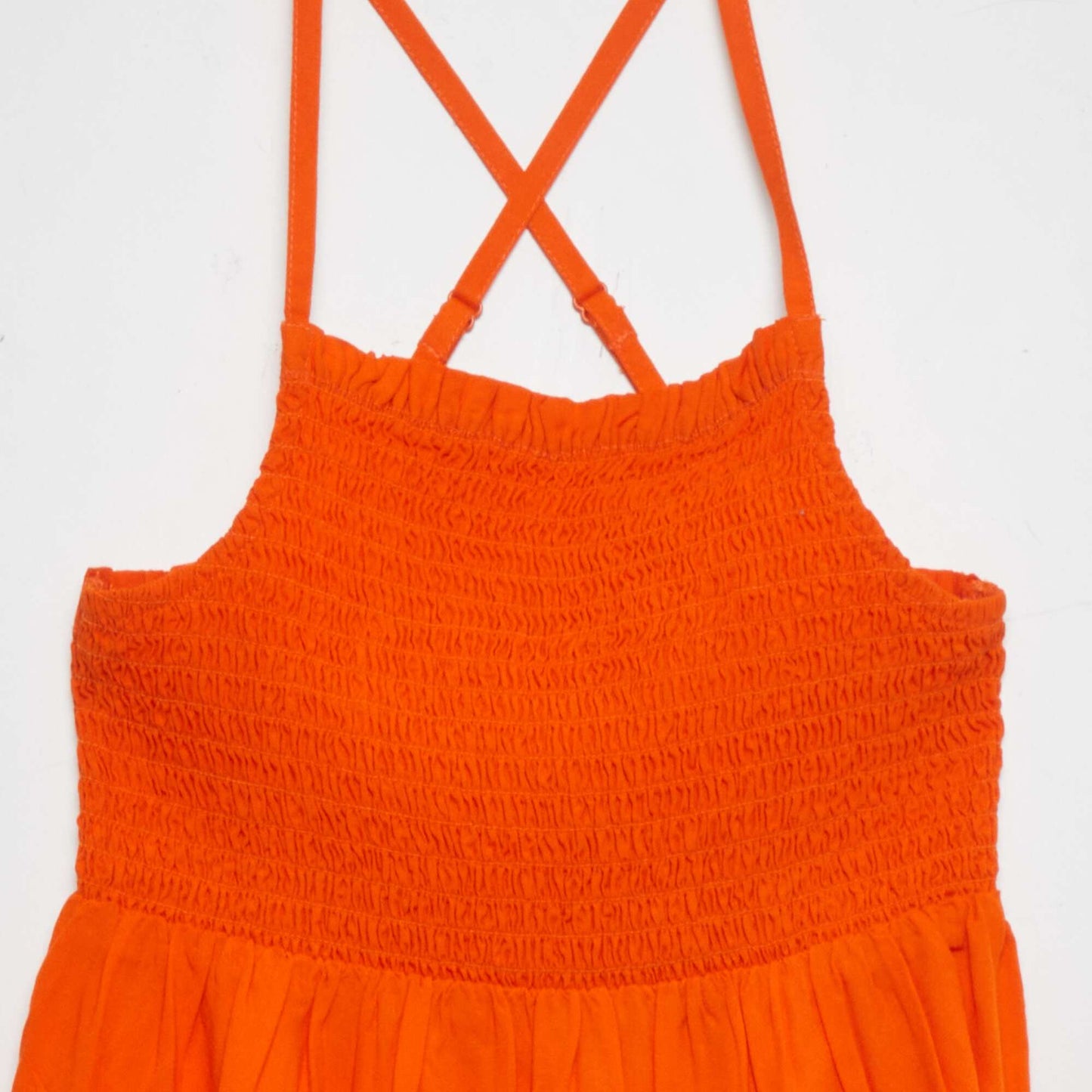 Spaghetti strap dress ORANGE