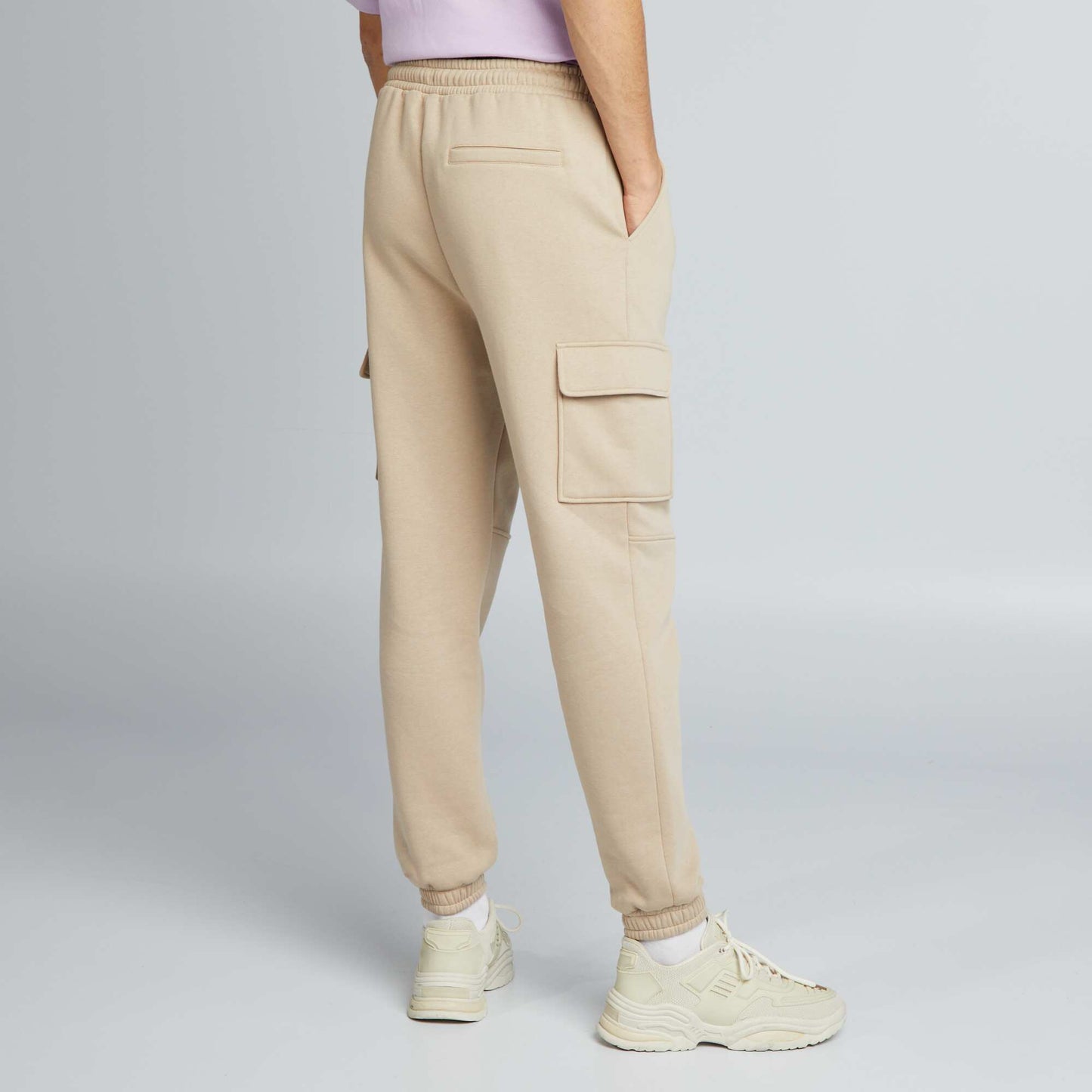 Multi-pocket joggers beige