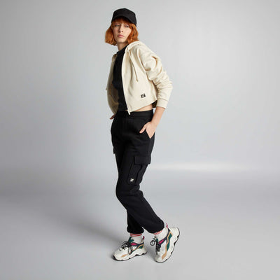 Sweatshirt fabric joggers BLACK