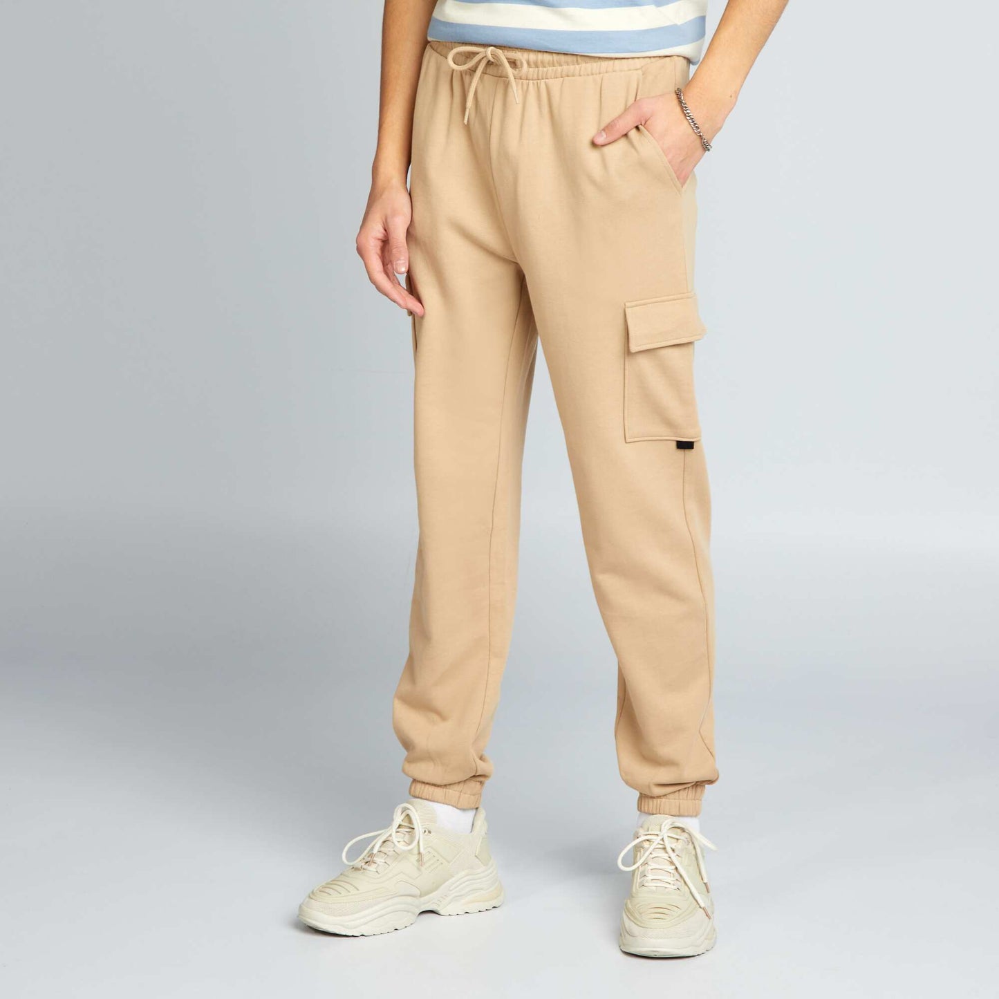 Cargo-style joggers BEIGE