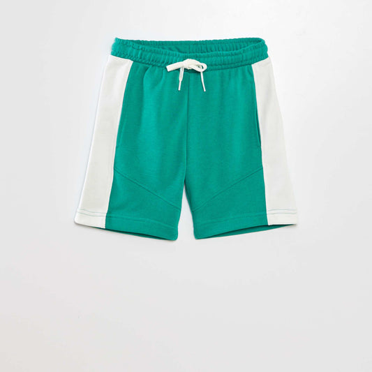 Lightweight sweatshirt fabric shorts GREEN