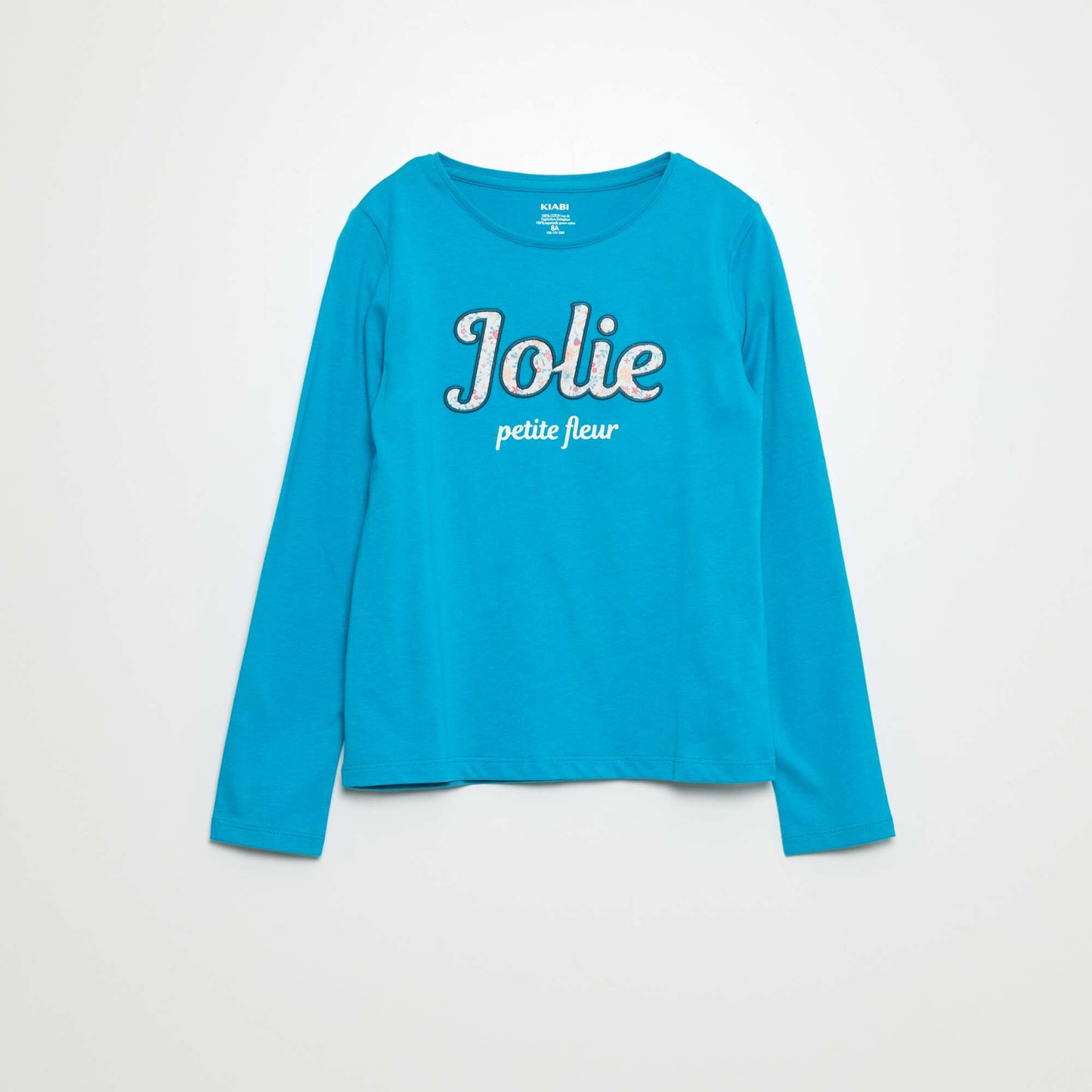 Long-sleeved printed T-shirt BLUE