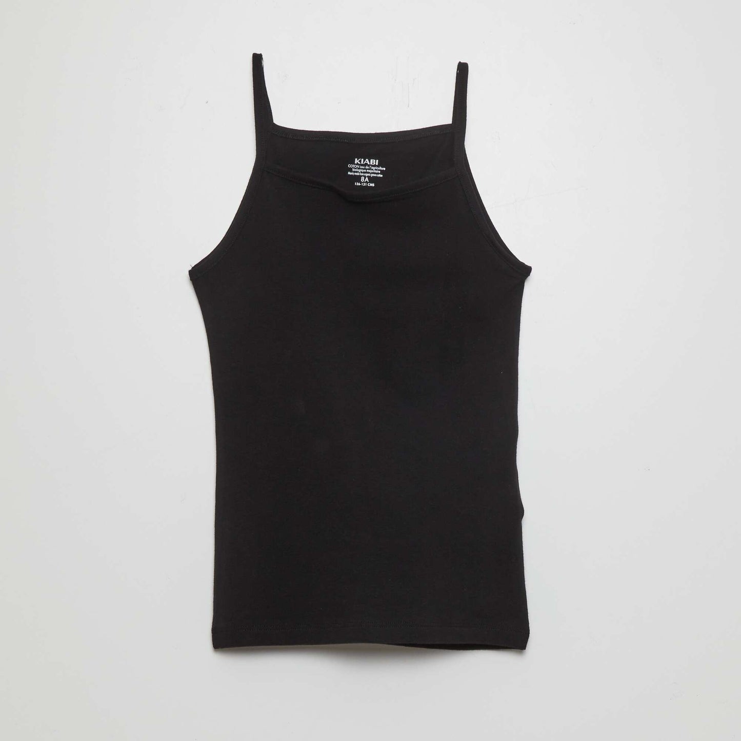 Pack of 2 plain vest tops BLACK