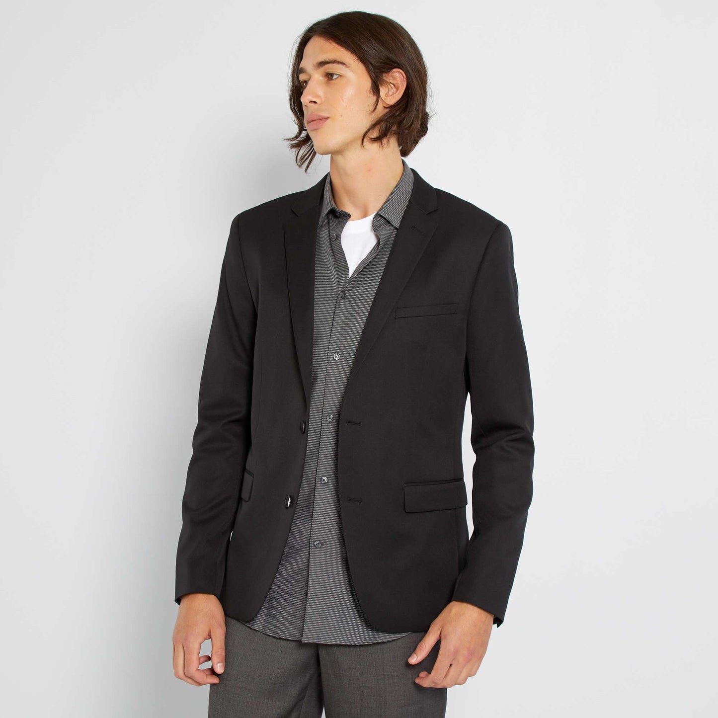 Tailored suit jacket black