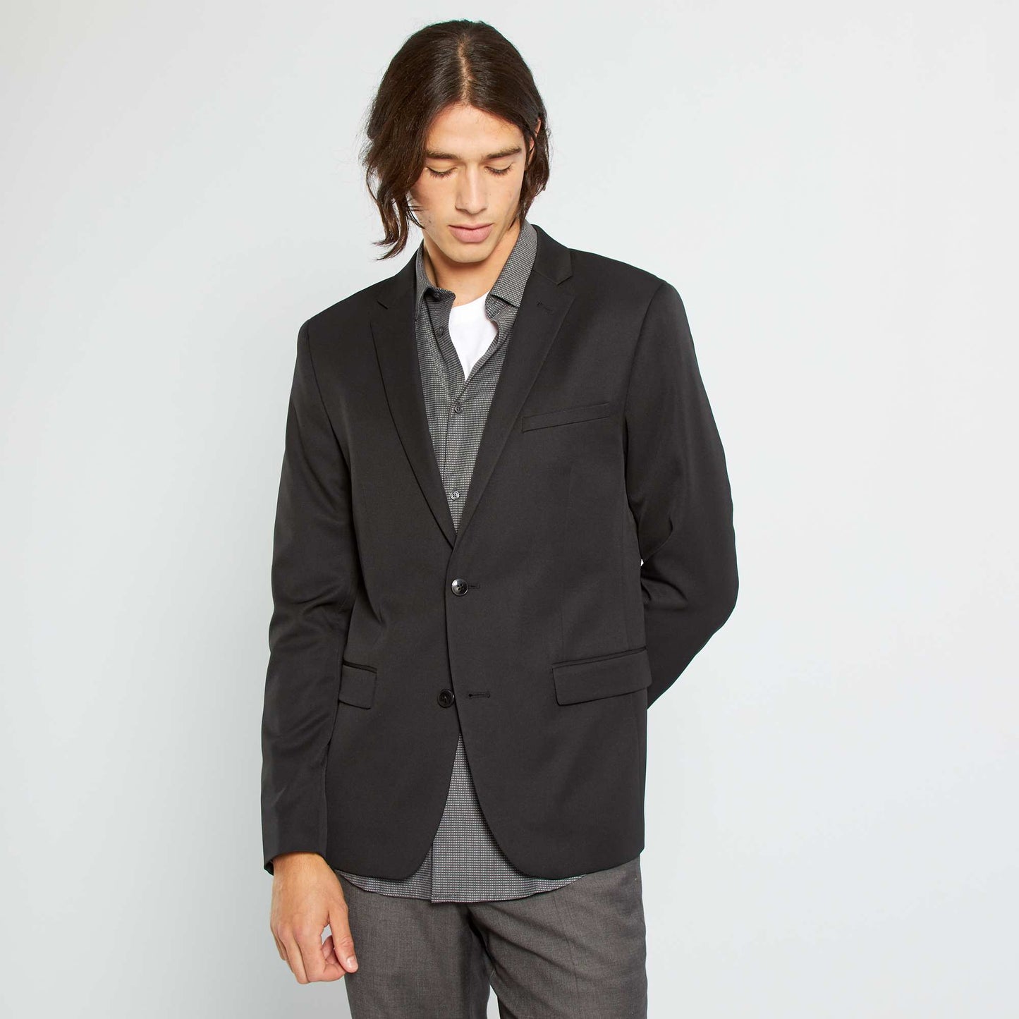 Tailored suit jacket black