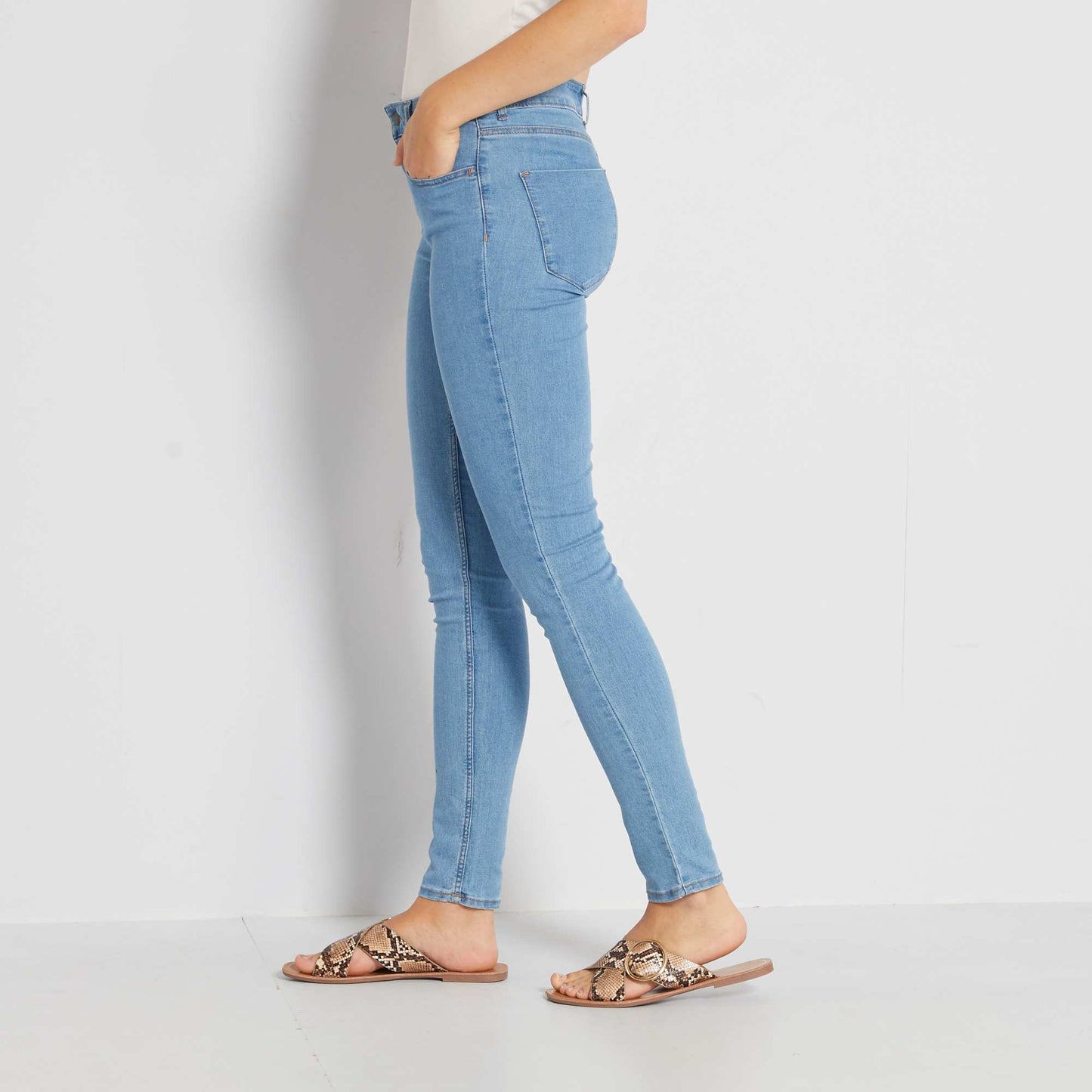 Stretch skinny jeans double stone