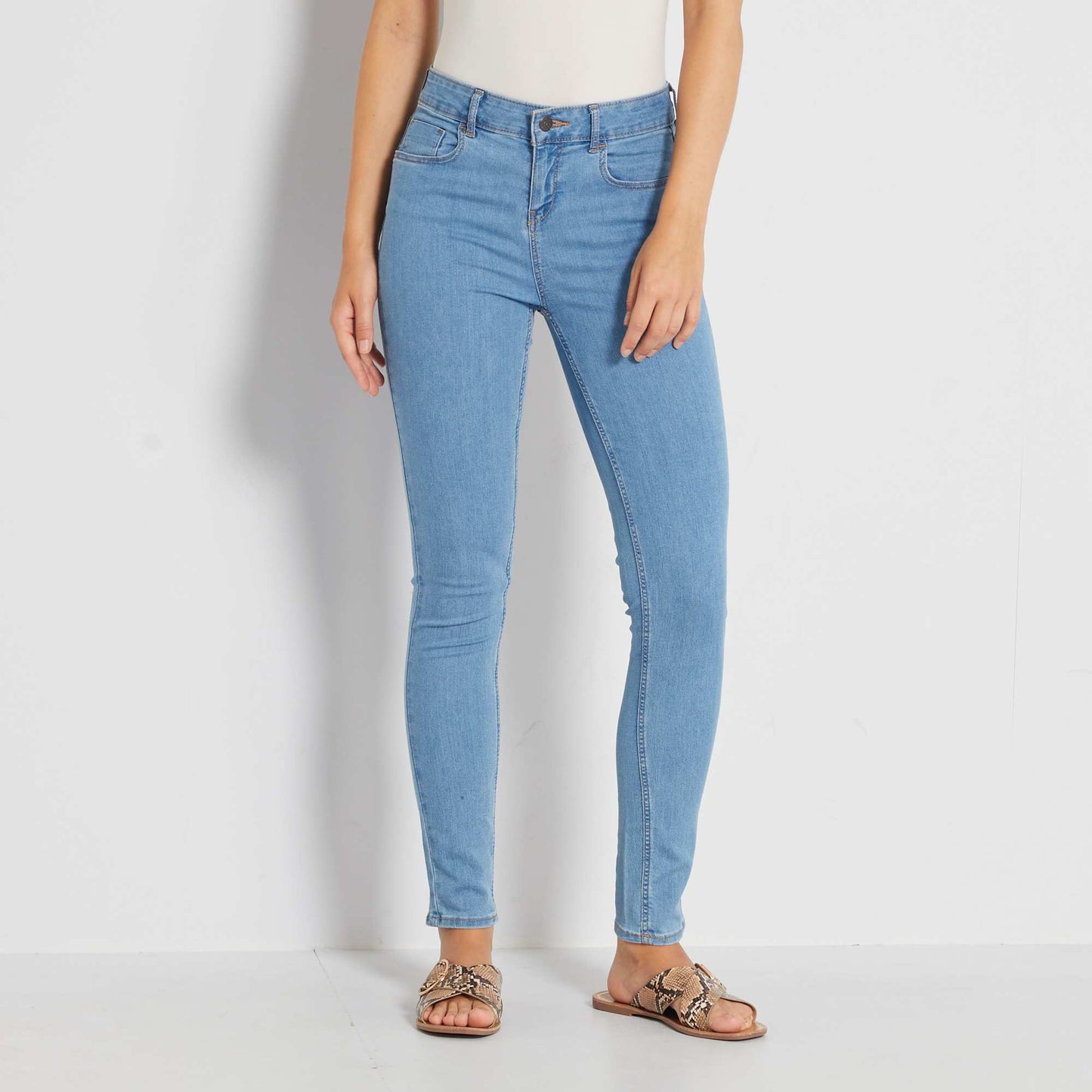 Stretch skinny jeans double stone