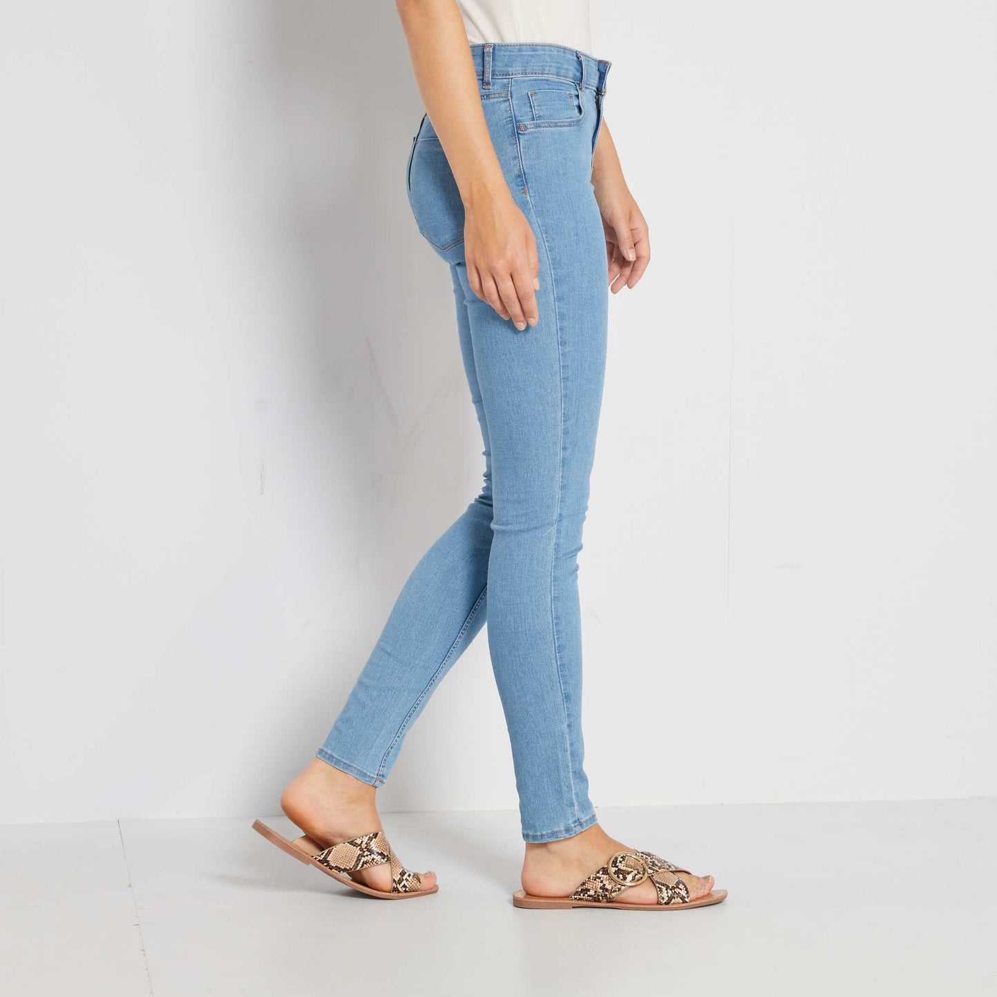 Stretch skinny jeans double stone